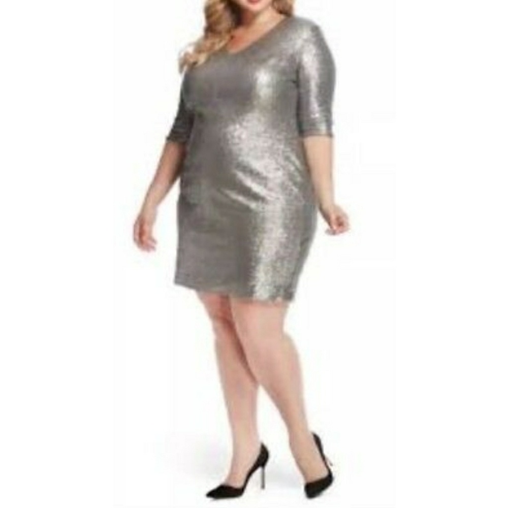 NWT Rebel Wilson Plus Size Sequin Formal Dress.